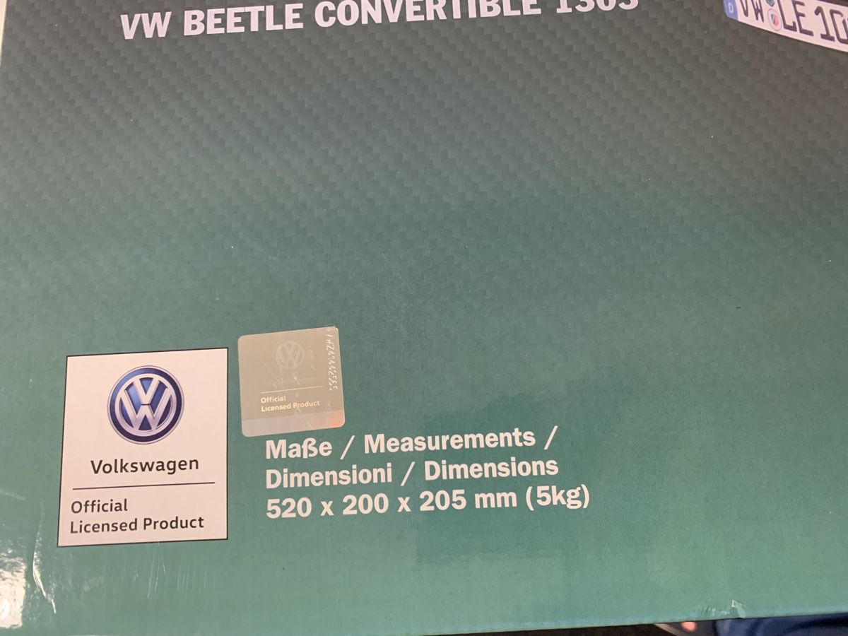 Volkswagen Modellini d'auto: VW Käfer Modellauto 1/8 – Nuovo e nell'imballaggio originale da Horgen venduto da Modellcar010 2
