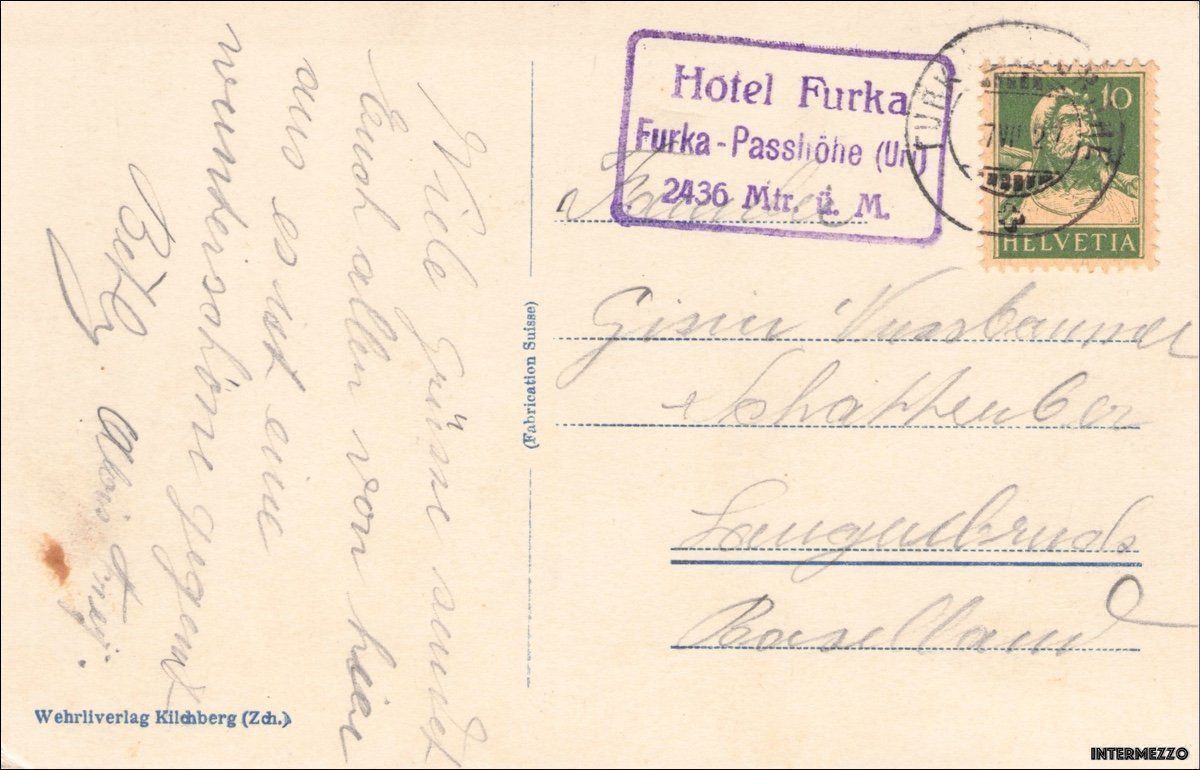 Cartes postales: Furka // Passhöhe 3 alte Postautos 1927 – D'occasion à Basel par intermezzo12 1