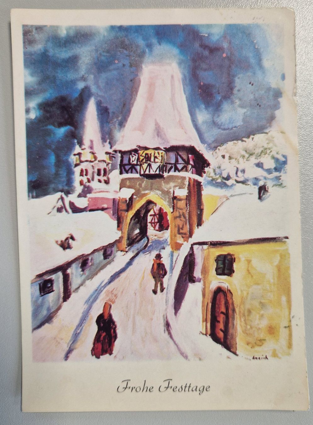 Cartoline postali: Verschneites Stadttor 1962 – Usato da Melchnau venduto da Arthurius