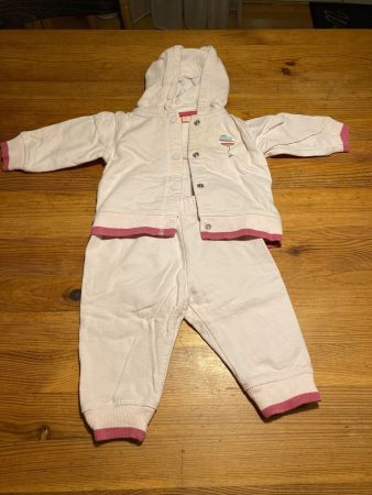 Gr62 🌸🌼 Süsser Baby Jogginganzug / Set rosa (2-teil)
