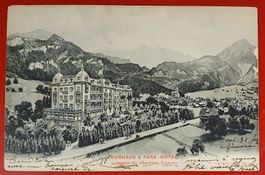 KURHAUS & PARK-HOTEL - Lungern, mit Stabstempel LUNGERN