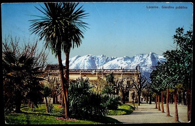 Cartoline postali: LOCARNO Giardino pubblico – Usato da Jona venduto da philajona