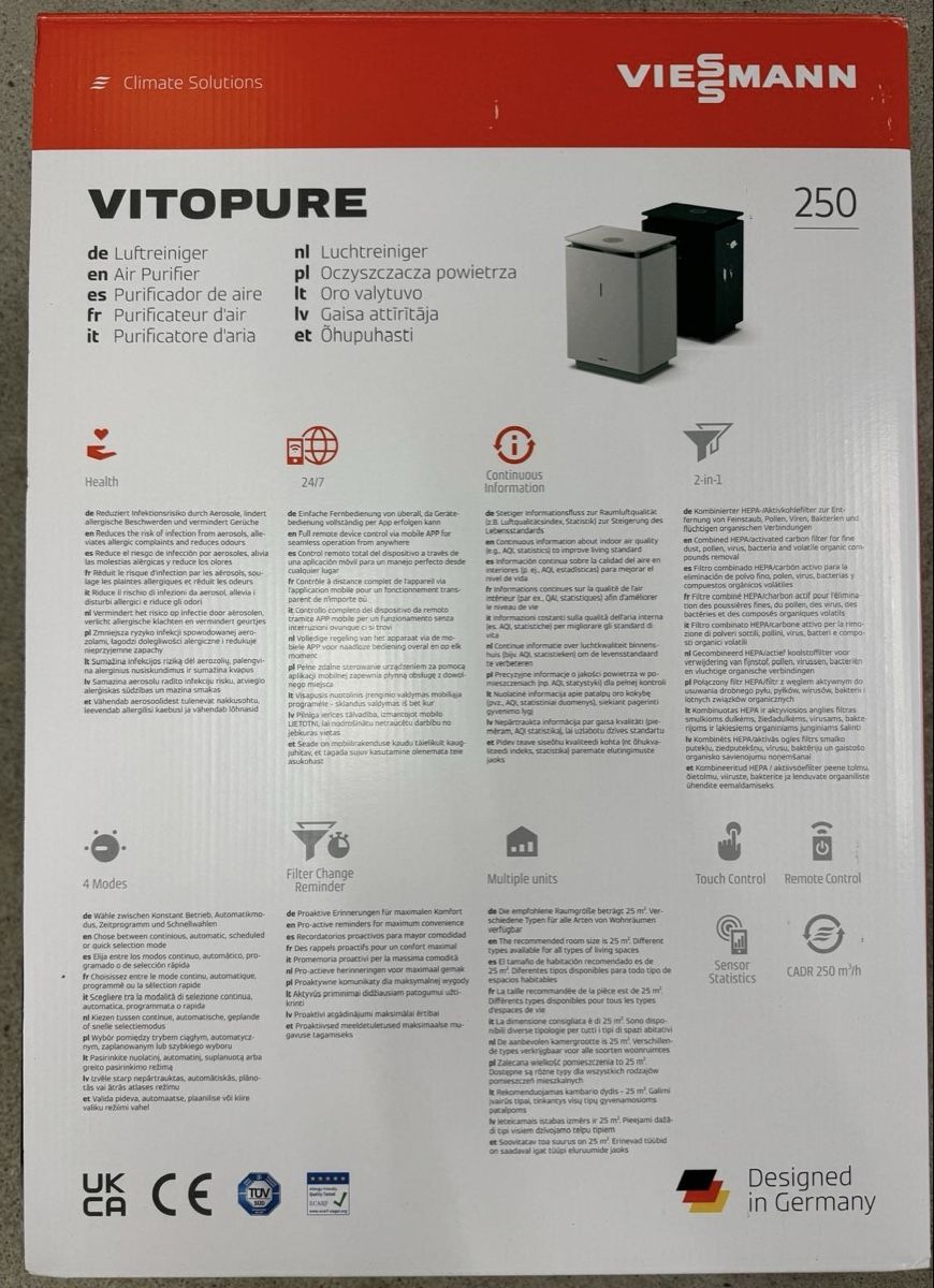 Purificateurs d'air: Luftreiniger Vitopure 250 Viessmann – Neuf avec emballage d'origine à Winterthur par jessi_b95 3
