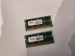 2x 2 GB DDR3-Ram, SO-DIMM, 1333MHz