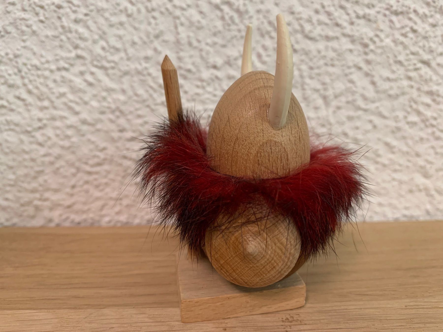 Statuette: Vintage Wikinger Holzfigur – Usato da Arlesheim venduto da Spielmax 1