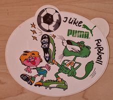 Puma Aufkleber Fussball Motiv vintage 