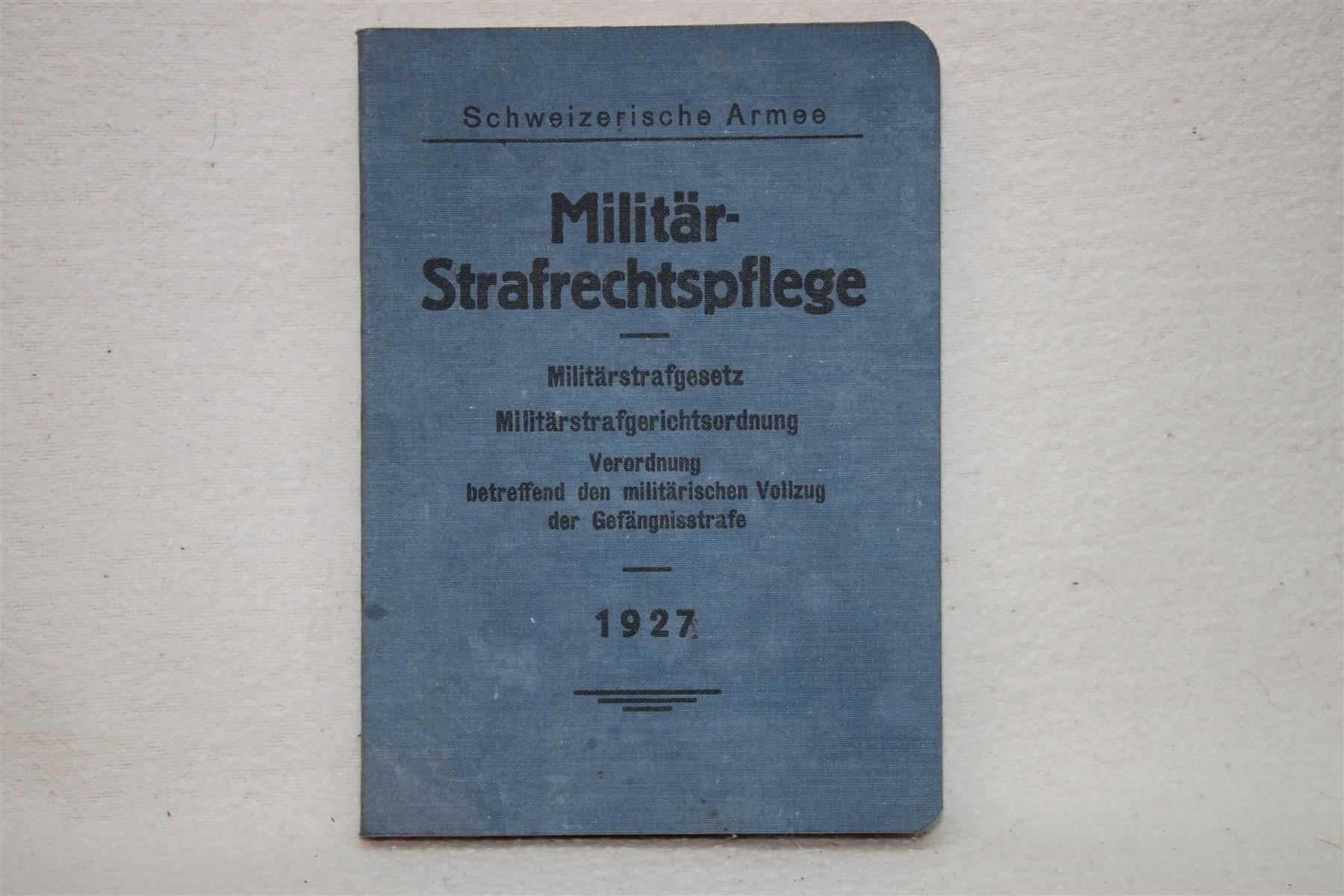 Libri: Militär Strafrechtspflege 1927 – Usato da Thun venduto da Fbchm