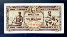 Jugoslavia 100 dinar scarce