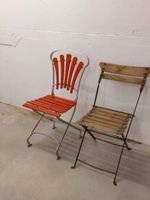 ​2x Vintage Design Klappstuhl Gartenstuhl (Stil Bigla Embru