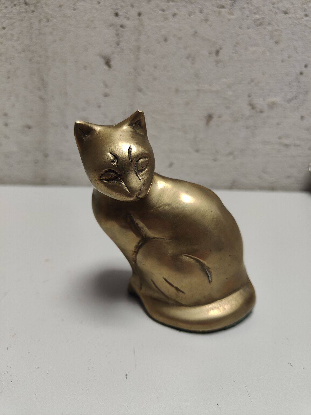 Figuren: Vintage Messing Katze – Gebraucht aus Neuenhof von  1