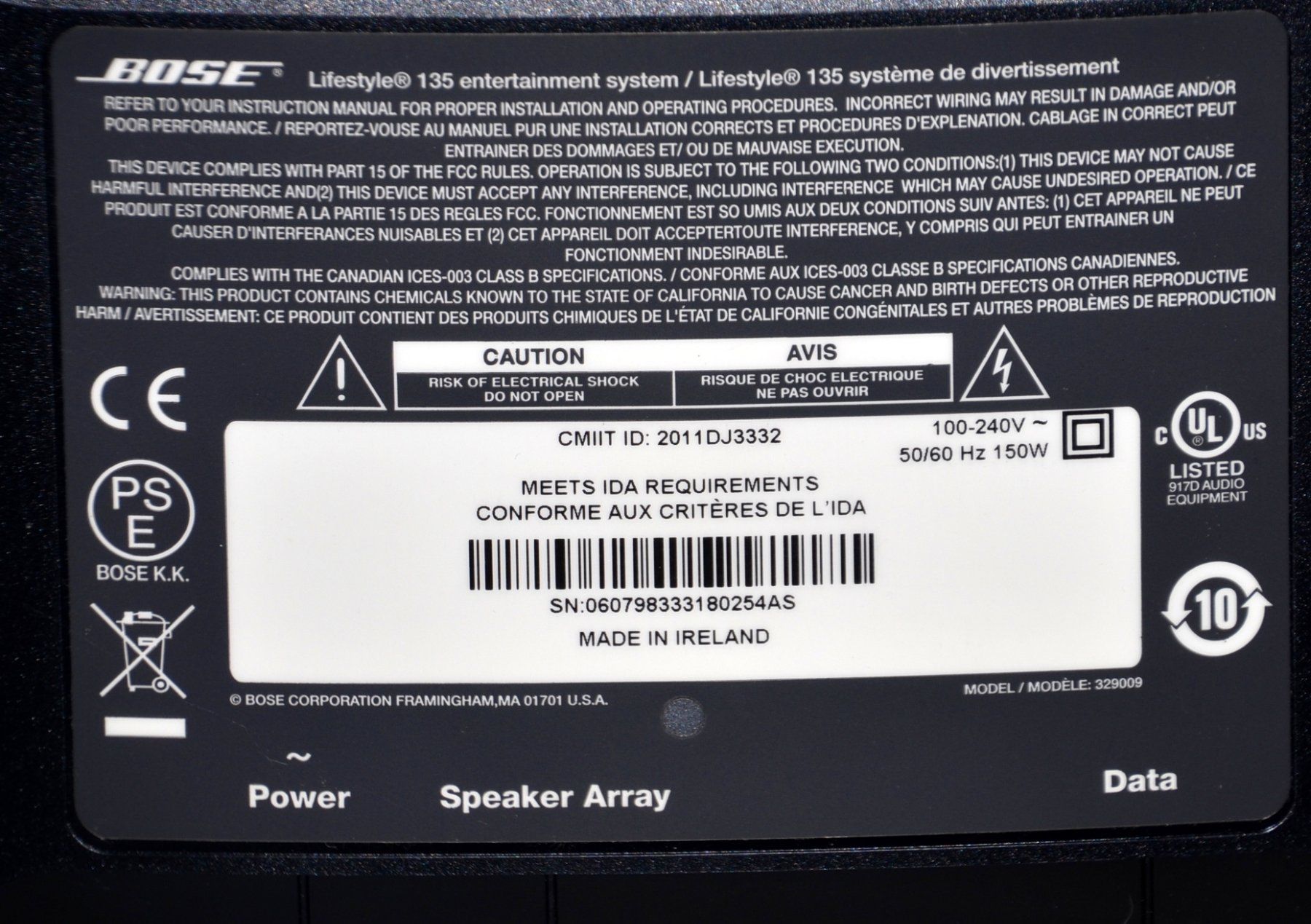 Bose Home Cinema: Bose LifeStyle 135 Home Entertainment System – Usato da Collonges venduto da arashee 8