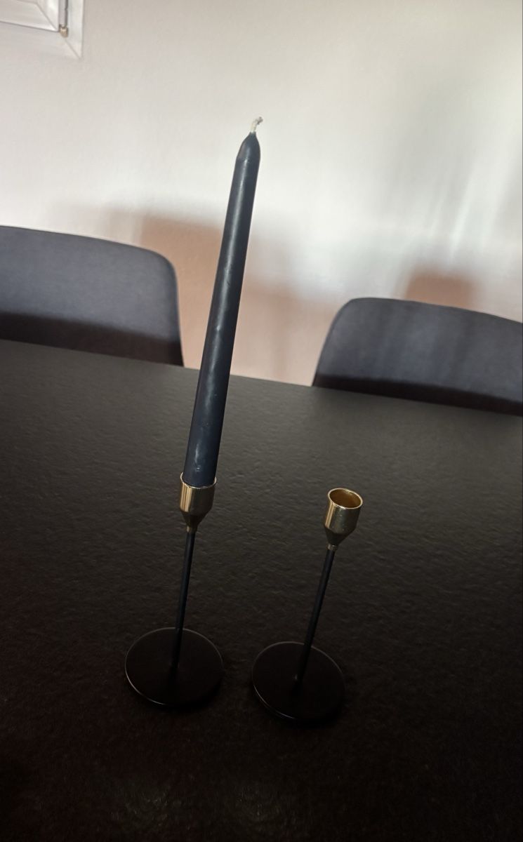 Portacandele: Kerzenständer Set, Metall Schwarz/Gold – Usato da Walterswil SO venduto da simone111