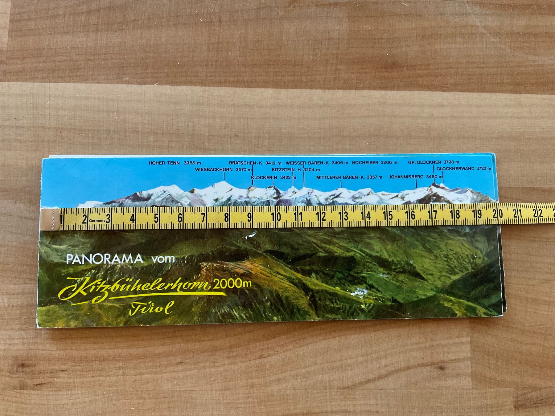 Cartoline postali: Panorama Leporello von Kitzbühlerhorn / Tirol – Usato da Rümlang venduto da Sambas19 6