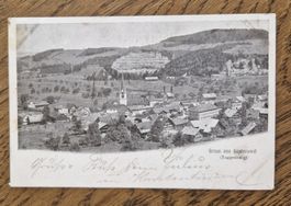 Gruss aus Ganterswil 1900 Feldpost, n. Buchs zu Ursula Senn