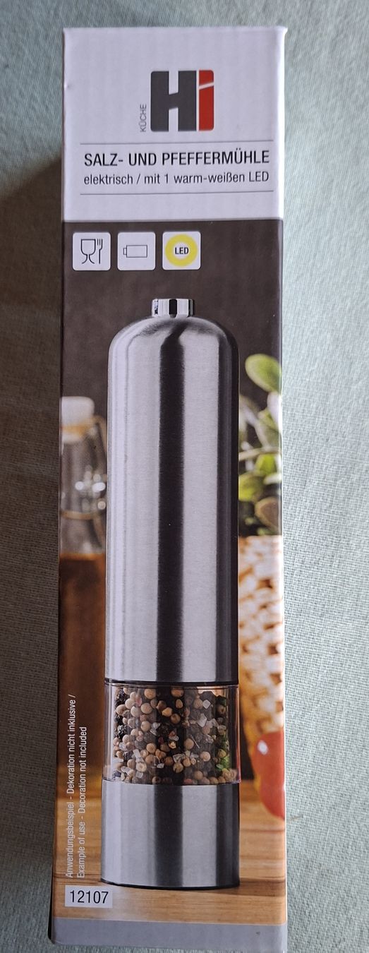 Elettrodomestici da cucina: Elektrische Salz- und Pfeffermühle – Nuovo e nell'imballaggio originale da Mühlebach (Goms) venduto da jad_bg6z