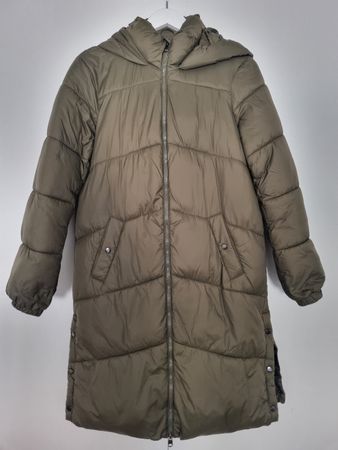 Manteau doudoune kaki à capuche 