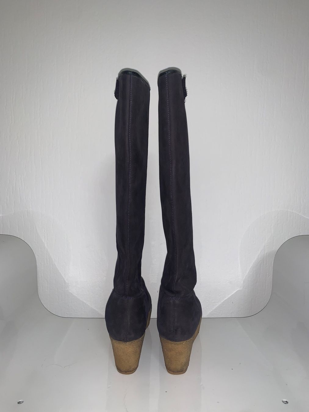 Damenschuhe: bottes compensées Robert Clergerie taille 38 daim violet – Gebraucht aus Lausanne von Xiaoxi 2