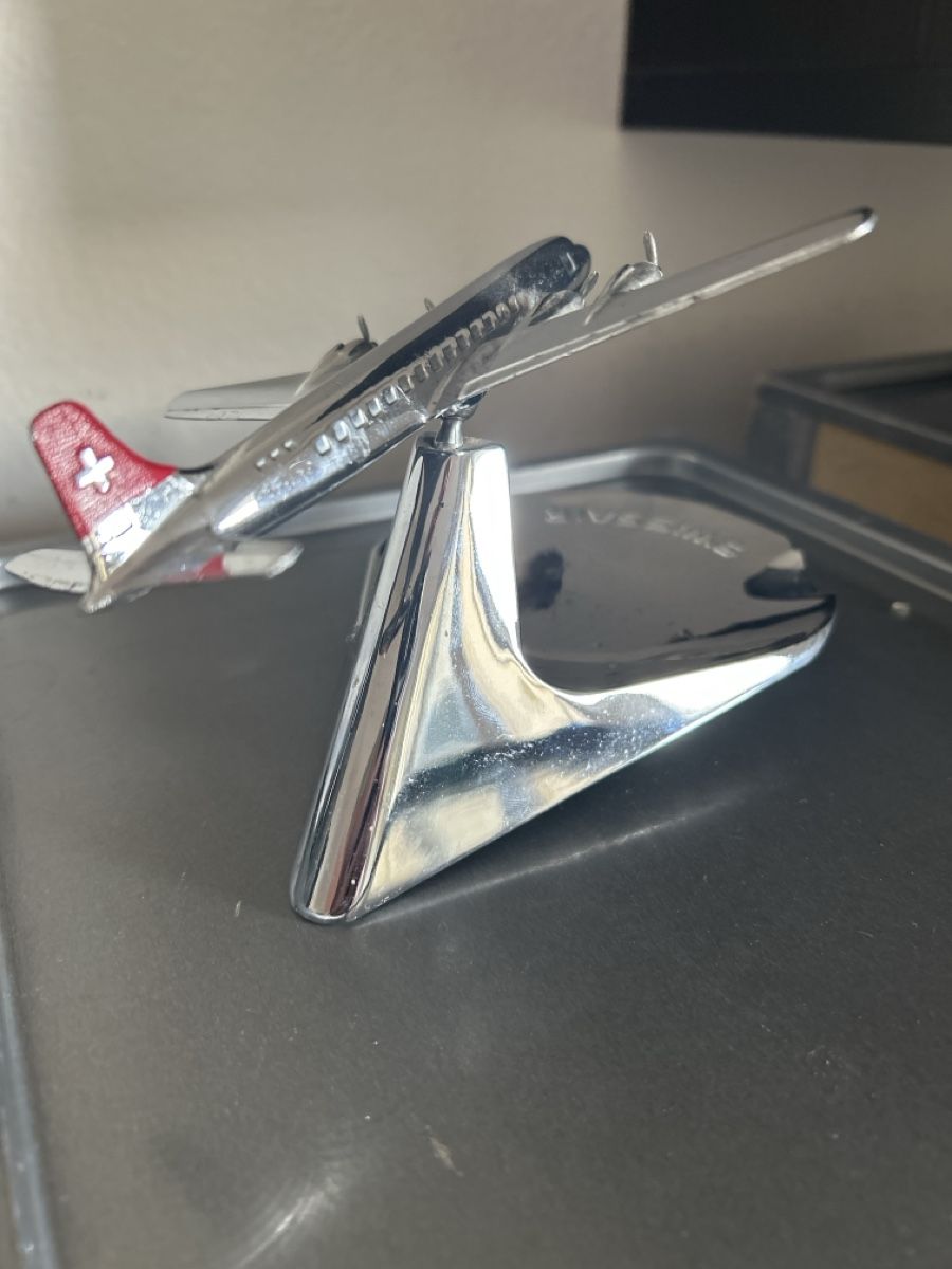 Swissair Portacenere: Aschenbecher Swissair DC6 – Usato da kloten venduto da Sgana 3