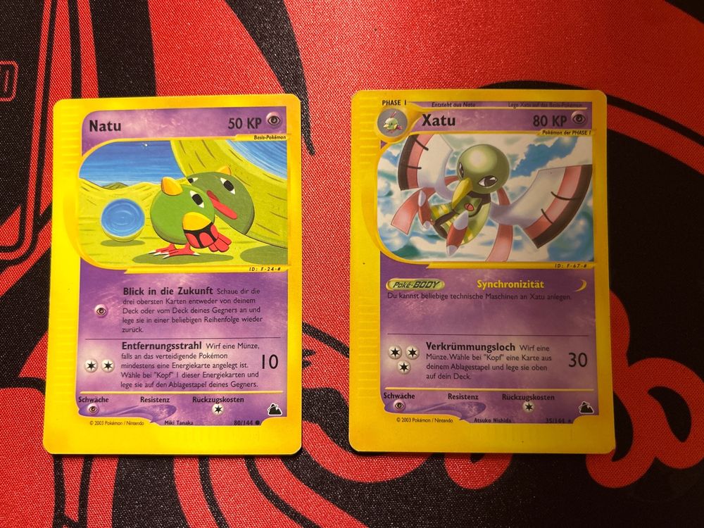 Pokemon Natu und Xatu Skyridge Set (Gebraucht) in Arbon für CHF 3.5 ...