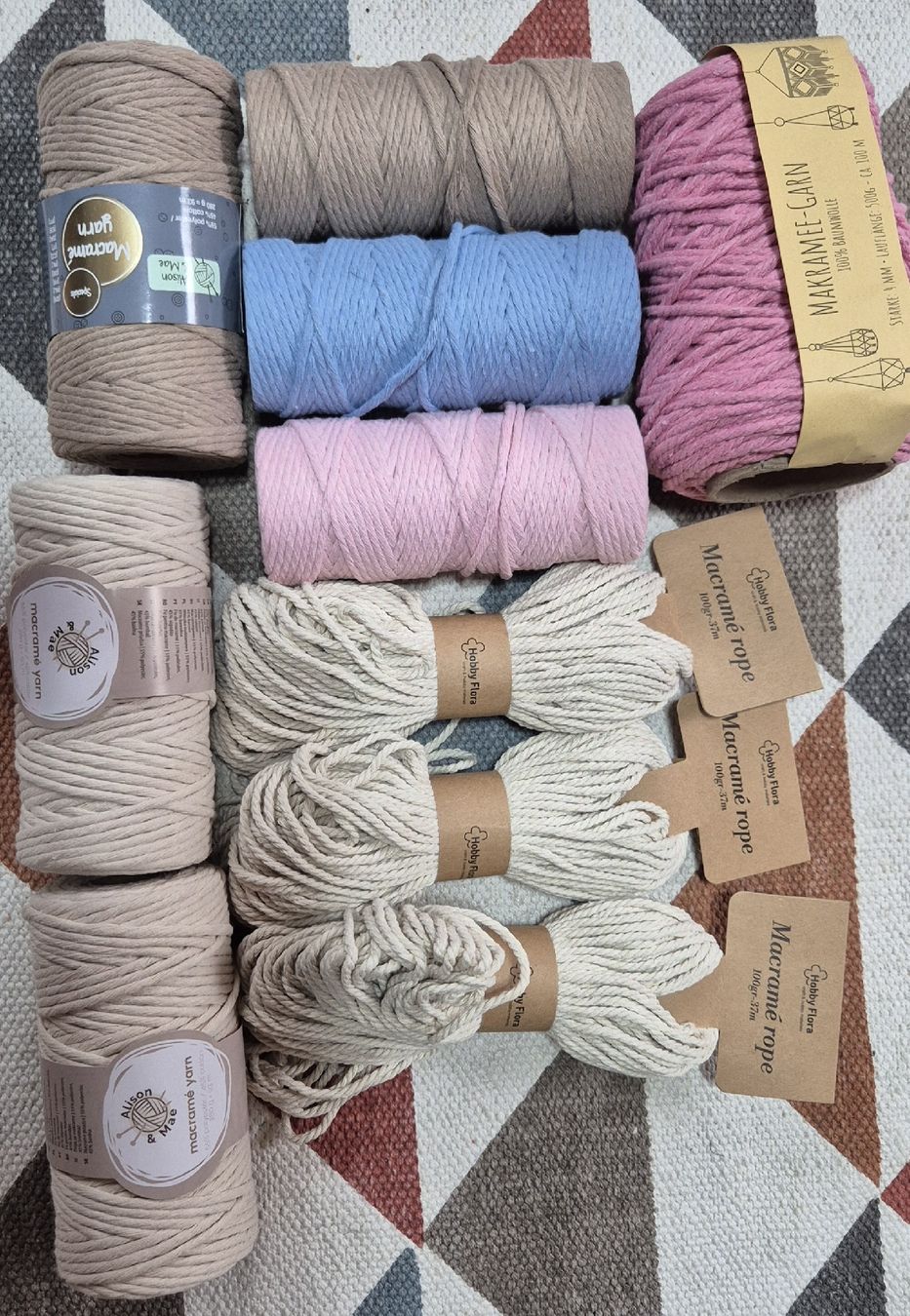 Cordelettes & Fils: Makramee Garn – D'occasion à Moutier par Maria1704 3