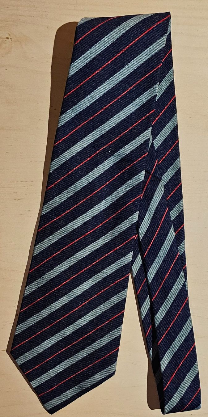 Cravatte: Cravate rayée bleu et rouge, élégante et intemporelle. – Usato da Gryon venduto da dra_qxh2 2