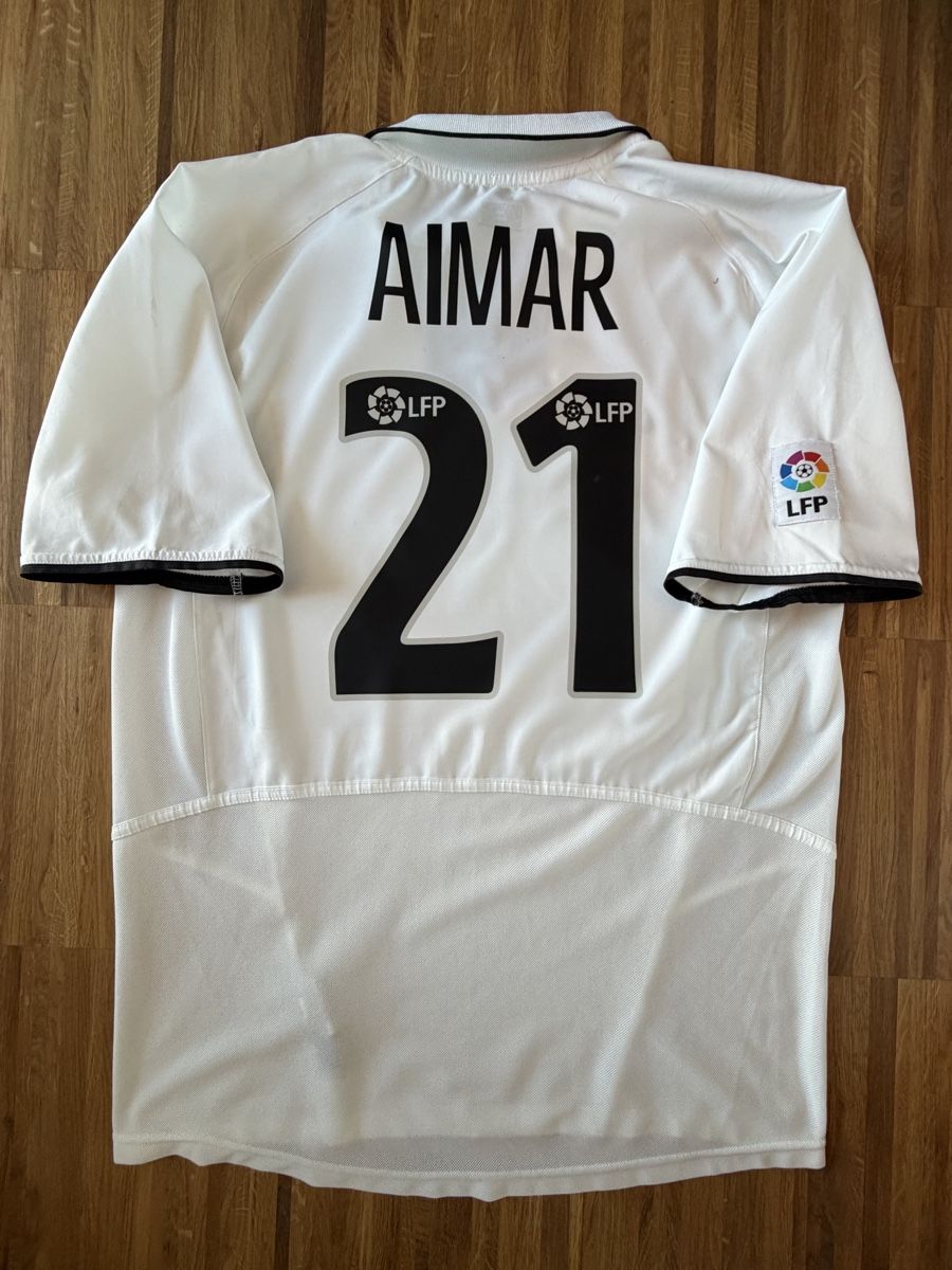 Nike Canottiere & Pantaloni: Original Aimar Valencia 2002/03 Trikot M – Usato da Burgdorf venduto da Shirtsy