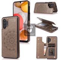 Schutzhülle Etui Leder für Samsung S23 Ultra Kartenfächer