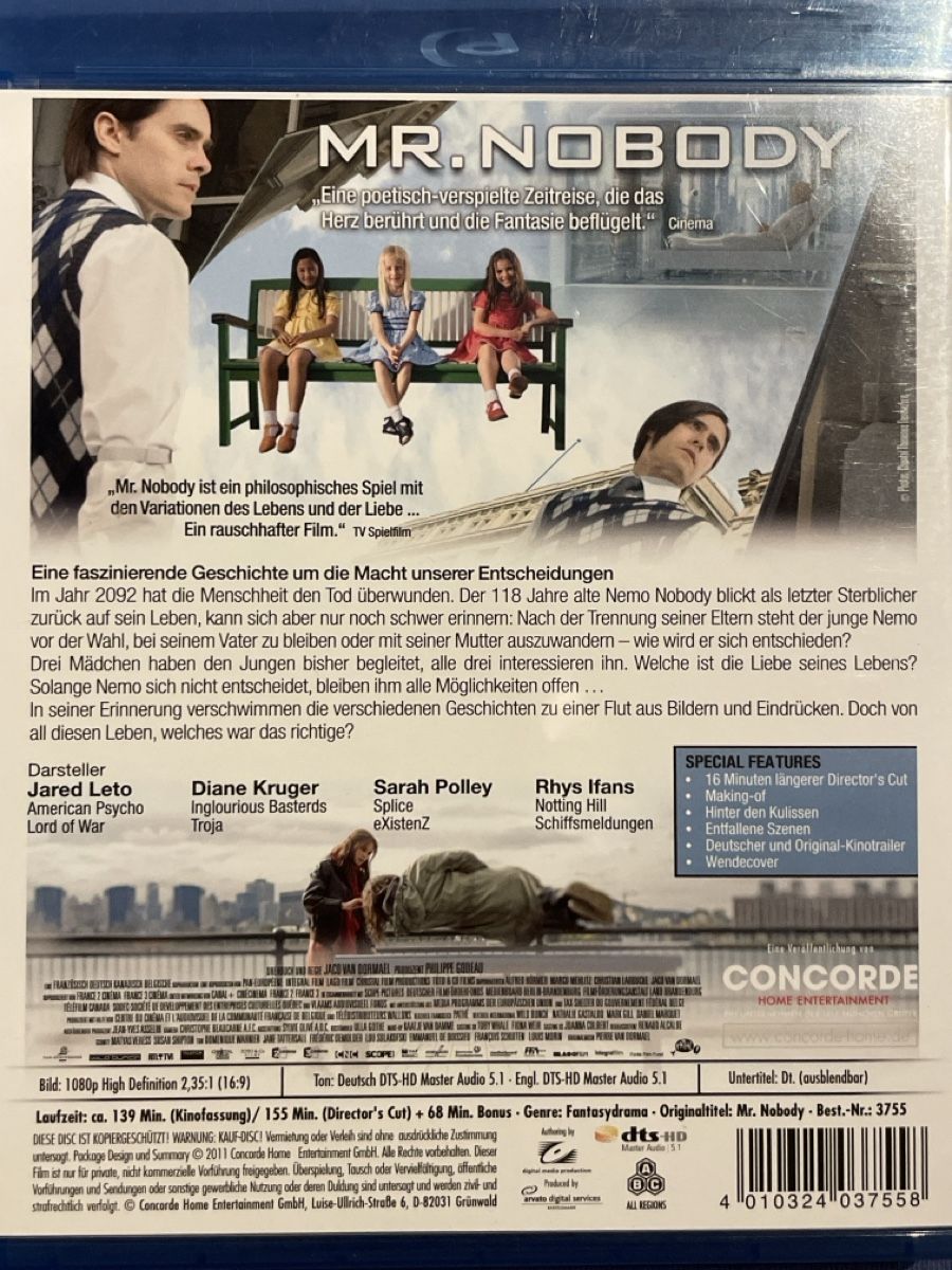 Tutti i DVDs: Mr. Nobody (2009) – Nuovo (secondo la descrizione) da Waldenburg venduto da Gonzo8 1