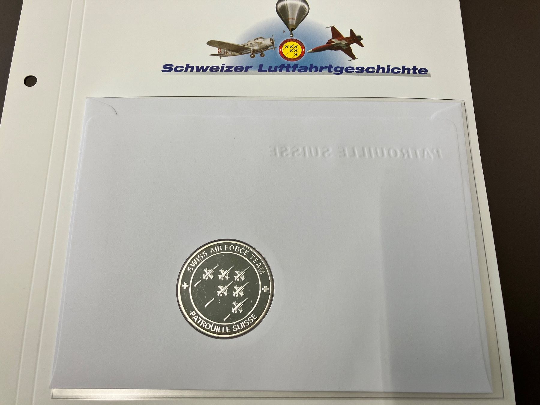 Medaglie: Patrouille Suisse  Numisbrief versilberte Medaille 2016 – Usato da Merenschwand venduto da Garfield2026 3
