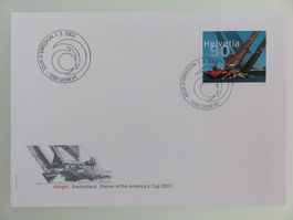 Enveloppe timbrée Helvétia 2003