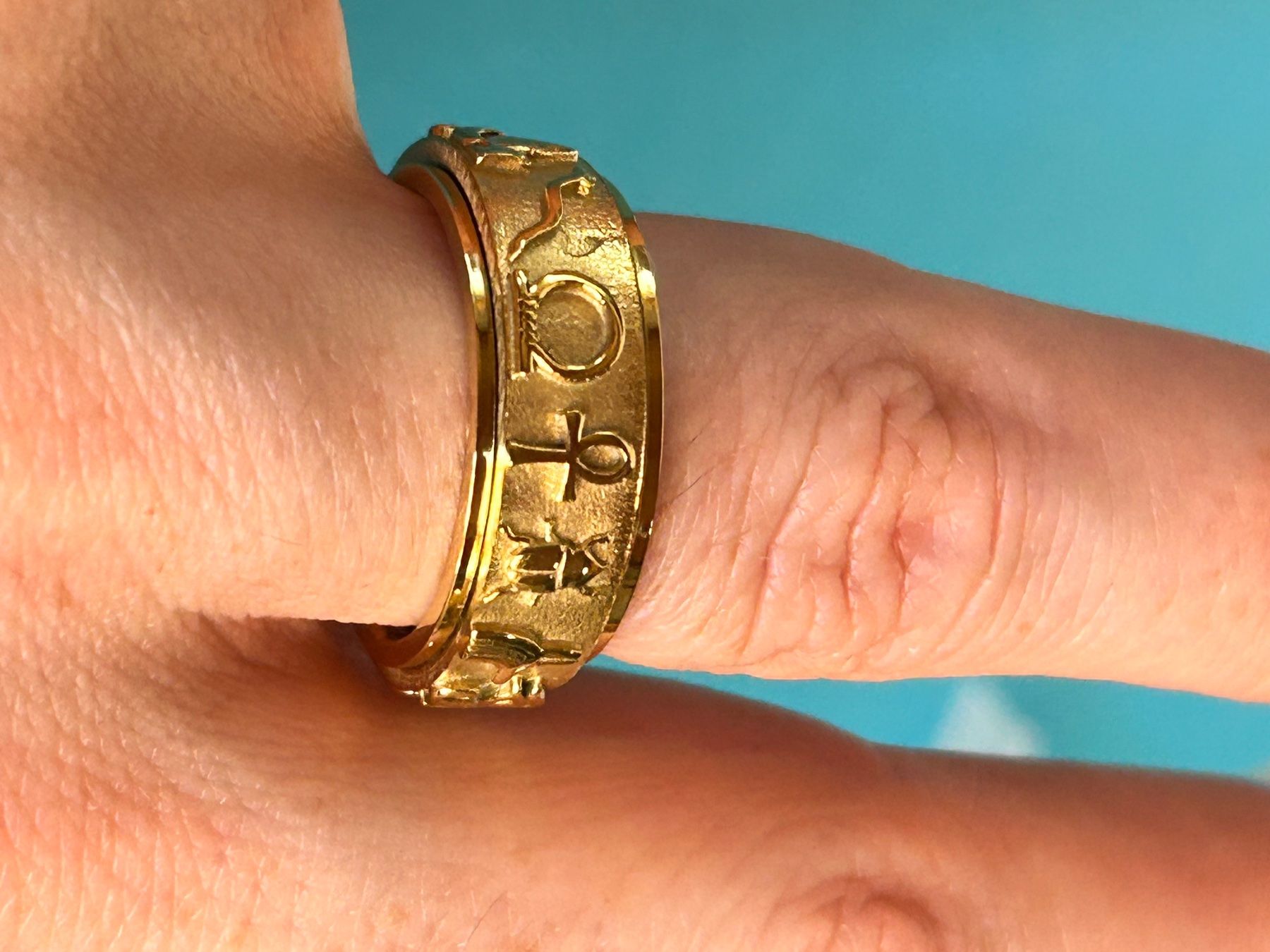 Anelli: Fingerring vergoldet Ägypten (58 oder 61) – Nuovo e nell'imballaggio originale da Laufen venduto da Bellavitaboom 8