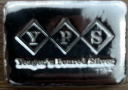 3 OZ Silberbarren YPS Yeager's Poured Silver guter Zustand