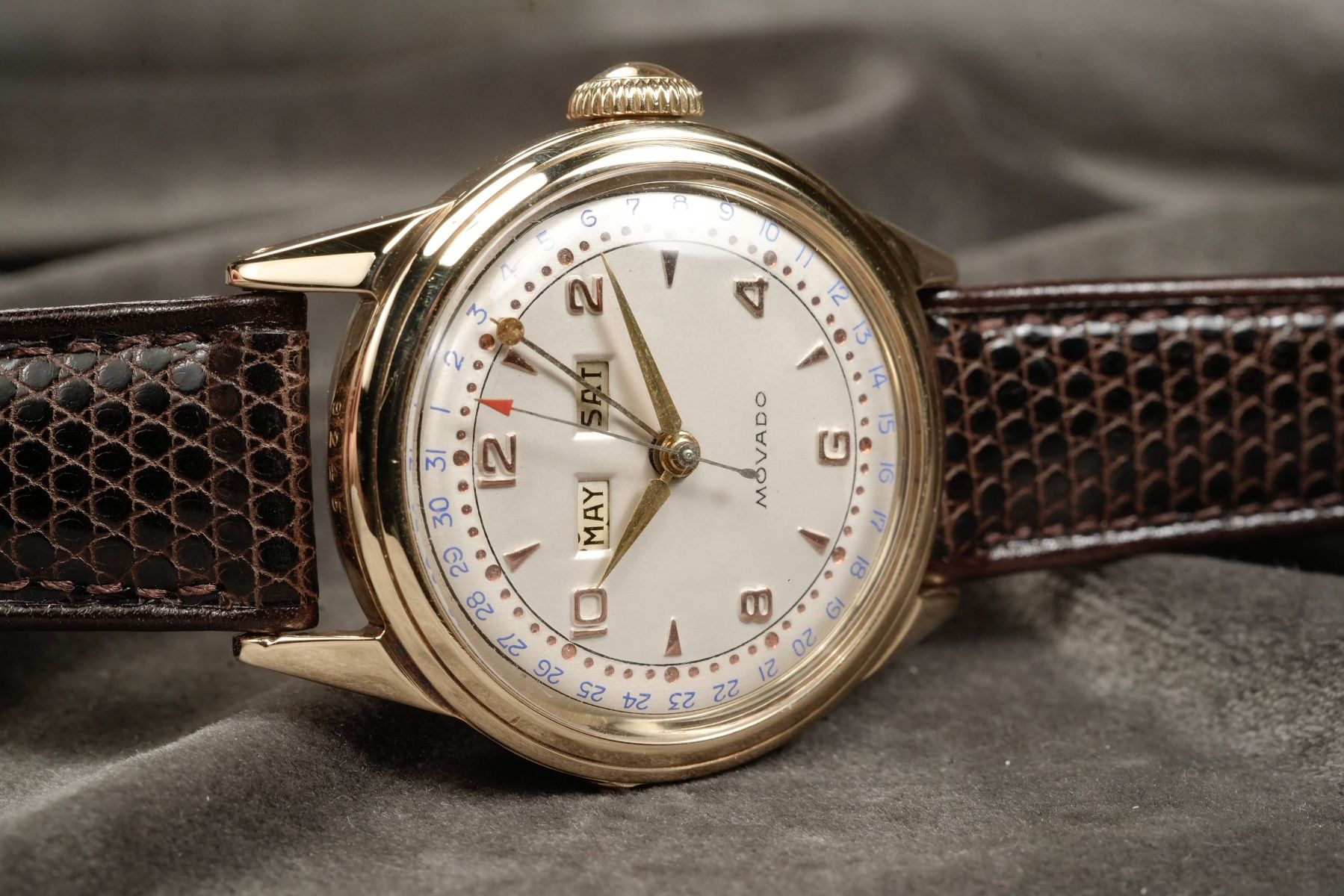 Movado Orologi: Movado - Calendomatic Triple Calendar 14Kt. Gold  Automatic – Usato da Morcote venduto da chronoservice 9