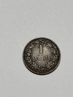 Pièce ancienne 1 Kreuzer 1881 Autriche-Hongrie belle patine 