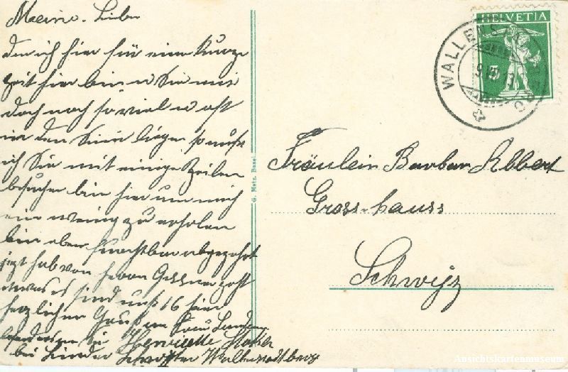 Cartoline postali: Rorschach -Rathausstrasse Litho +1909 – Usato da Emmenbrücke venduto da teestube 1