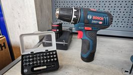 Bosch Akku Bohrschrauber GSR 12V-15 & Wiha  Bit Set