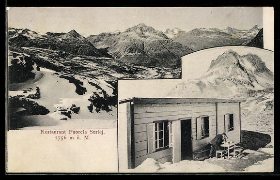 Cartoline postali: Fuorcla Surlej, Restaurant mit Gebirgspa – Usato da Berlin venduto da bartko-reher