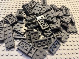 Lego 55x Platten 2x3(3021) dunkelgrau