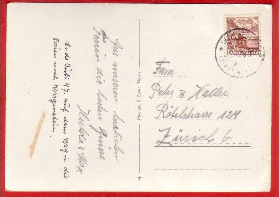 Cartoline postali: WERGENSTEIN, HAUS VIZAN, GROSSFORMAT – Usato da Grüningen venduto da Kartenlaube 1