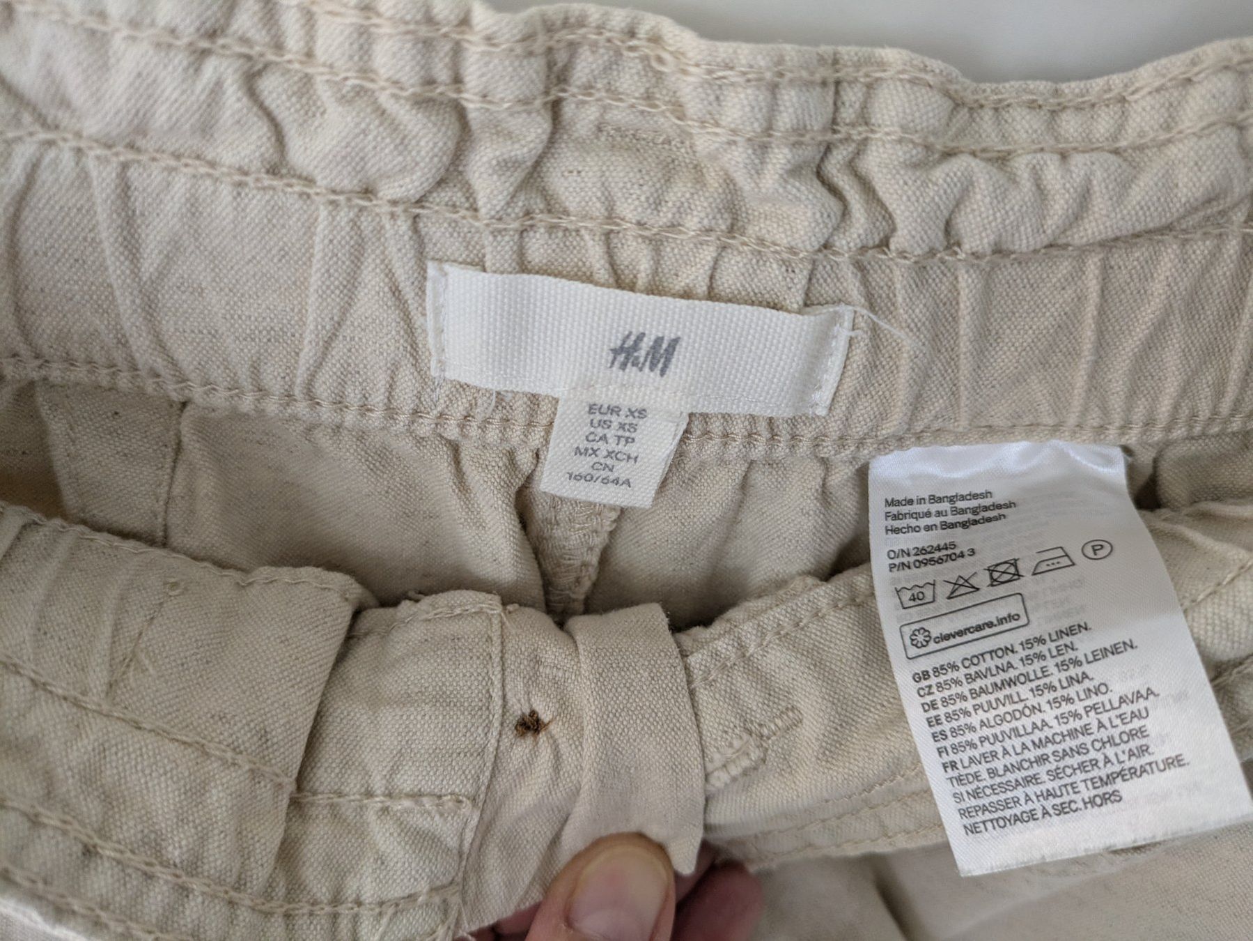 H&M Pantaloni: Sommerhose mit Leinen "H&M" Gr. XS – Usato da Bonstetten venduto da Scoutinggirl 2