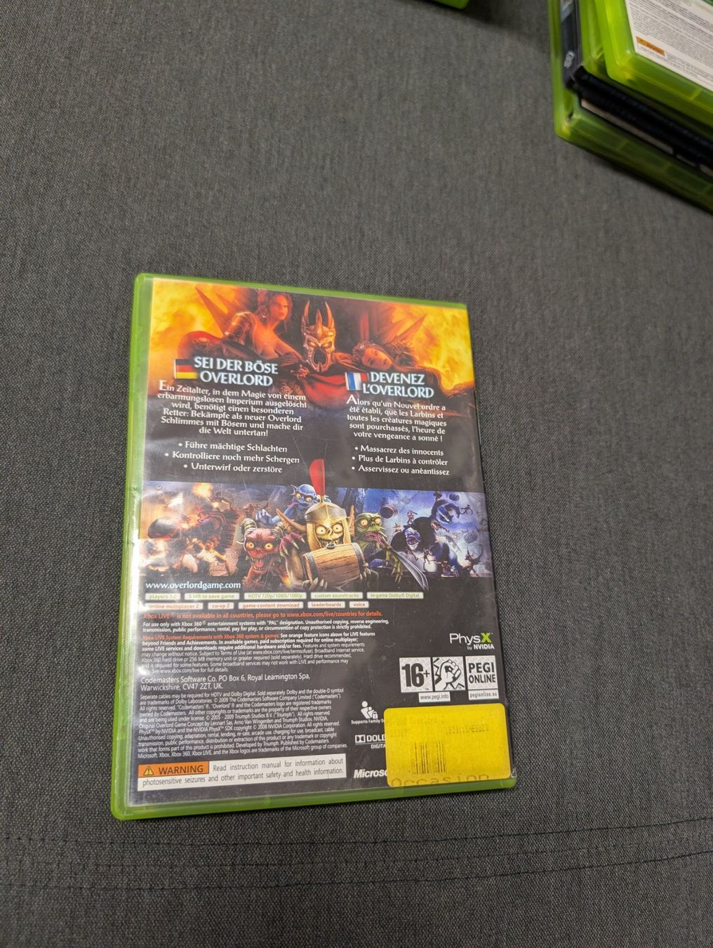 Giochi: Overlord II Microsoft Xbox 360 – Usato da Giubiasco venduto da Ticinerd 1
