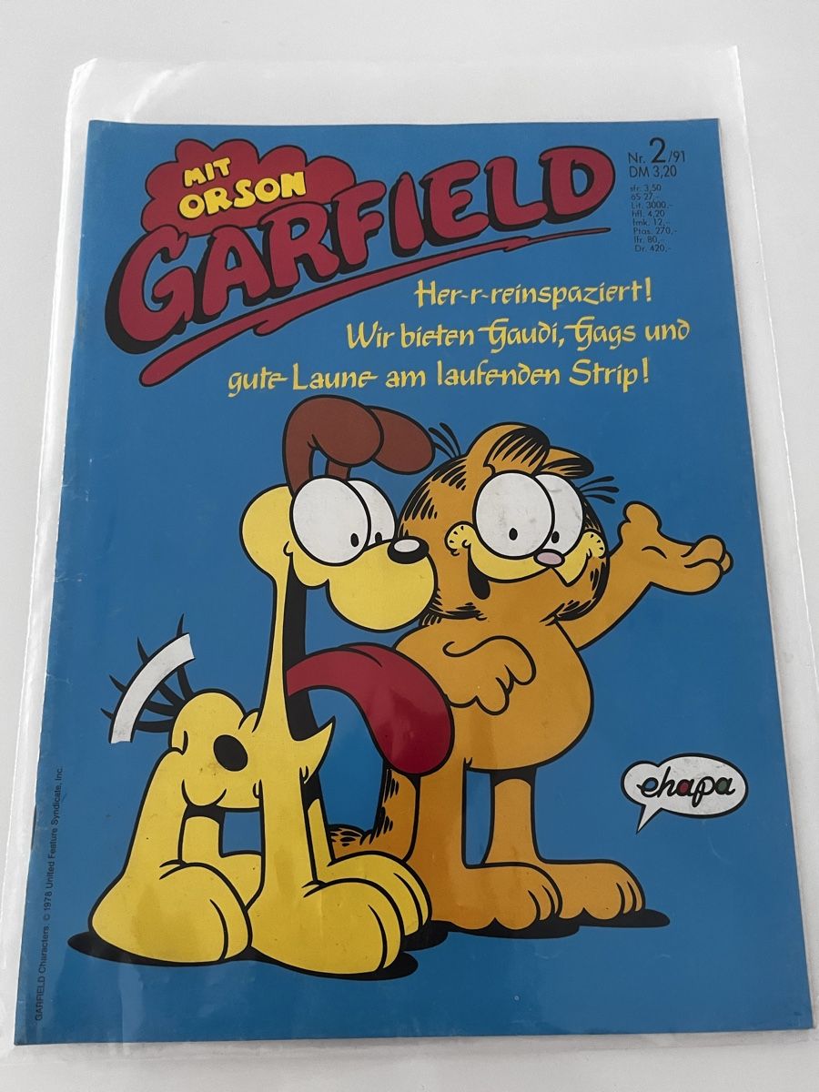 Fumetti: Garfield Comic Nr. 2/91 gute Laune Strip – Usato da Recherswil venduto da Solheure66