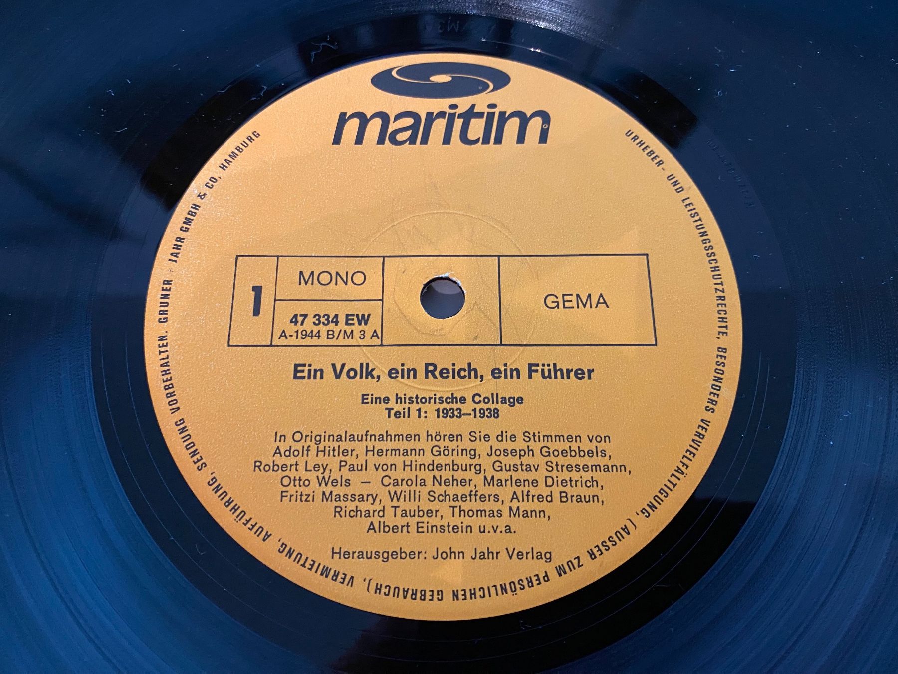 Dischi in vinile: Das Reich - Eine Historische Collage 1. & 2. Teil / Vinyl – Usato da Rotkreuz venduto da mia_dc2r 4