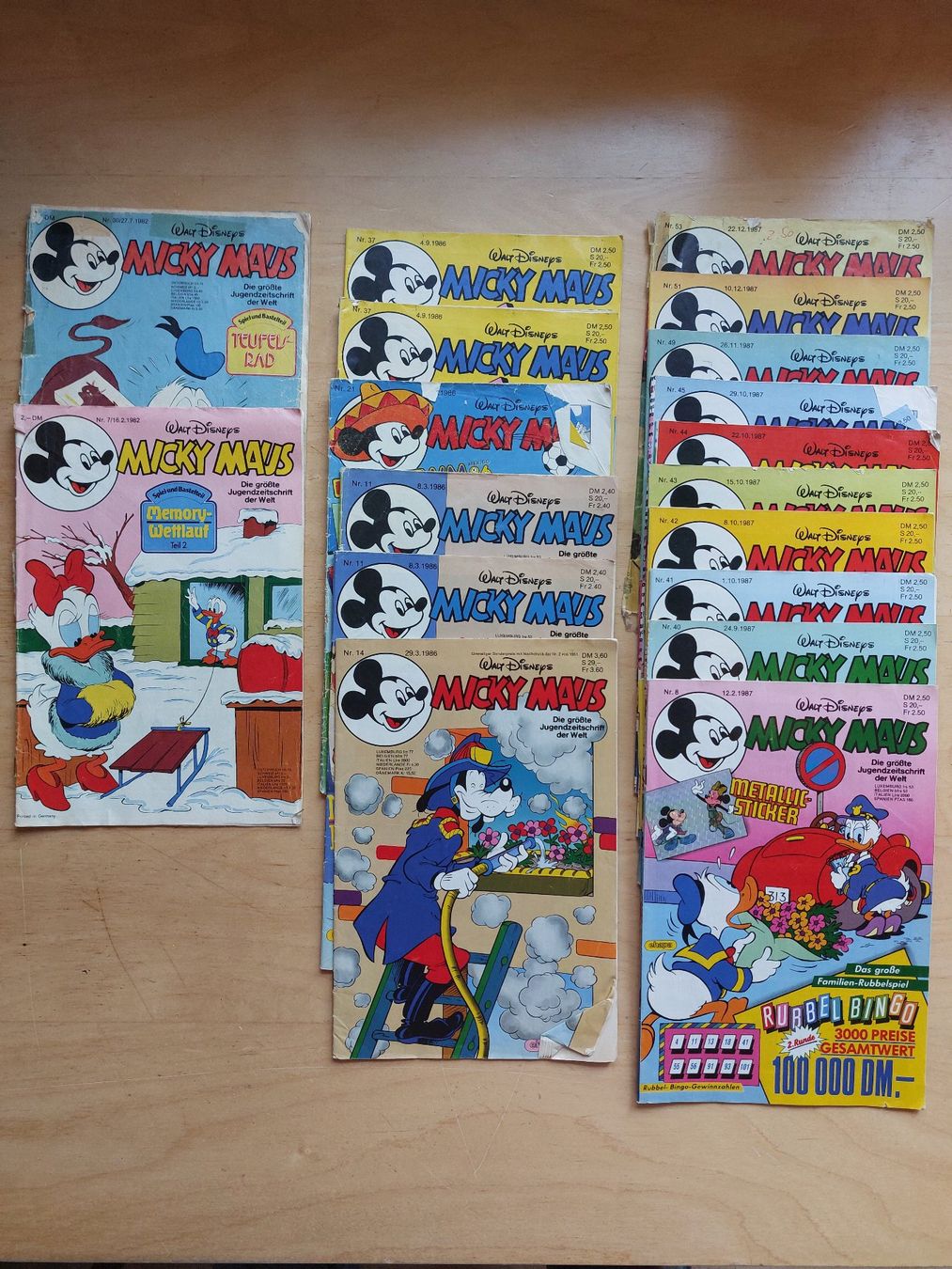 Fumetti: 18 MICKY MOUSE - 1982/1986/1987 – Usato da Gipf - Oberfrick venduto da Esnoopy
