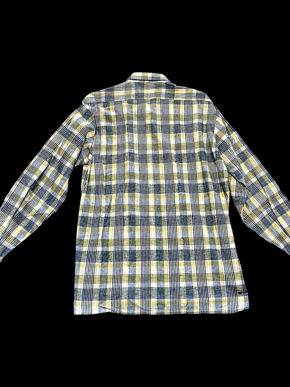 Camicie: Gelb-graues kariertes Baumwoll-Button-Down-Hemd - Größe 39 – Usato da Zug venduto da vinokilo 3