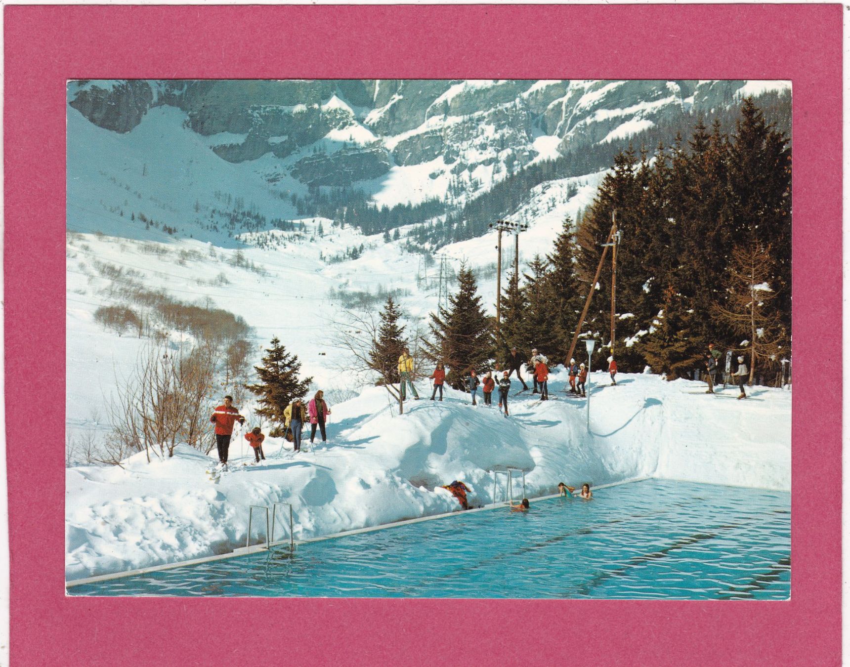 Ansichtskarten: Leukerbad Thermalschwimmbad 1973 – Gebraucht aus Herisau von Lisegrat2008