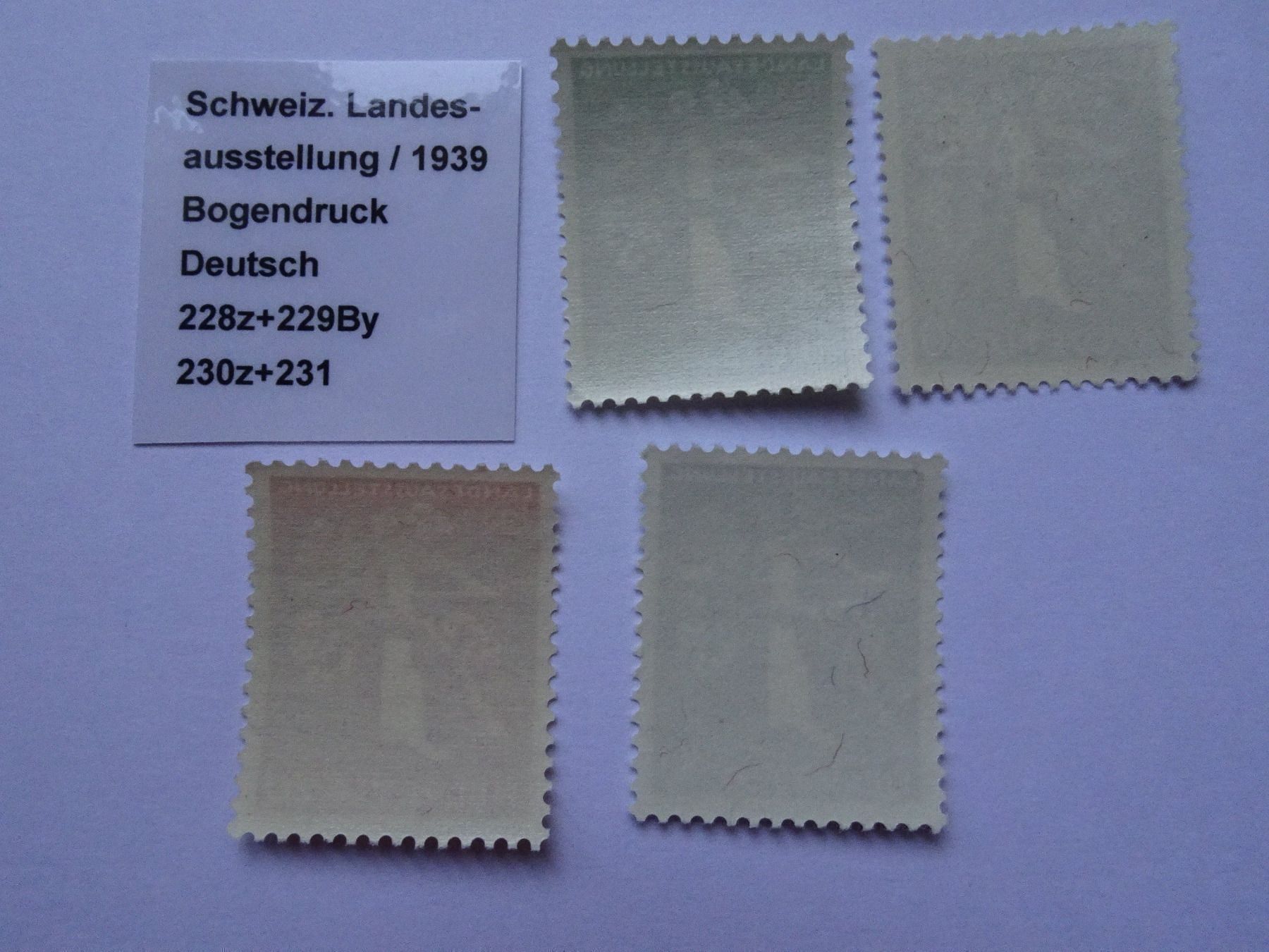 Alle Briefmarken: 1939** – Neu (gemäss Beschreibung) aus Aadorf von Chnorli-Furz 1