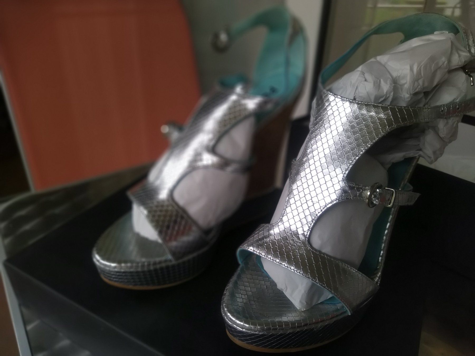 Damenschuhe: Pumps Studio Pollini silver 38,5 – Gebraucht aus Figino von Palotta 3