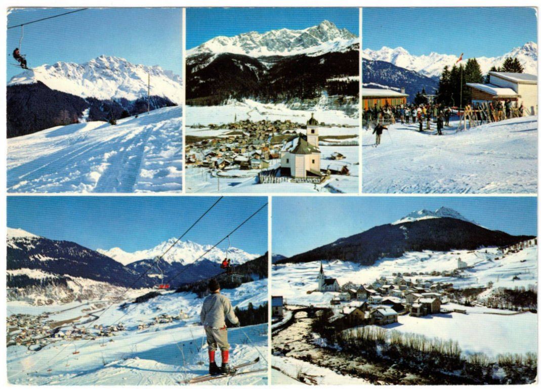 Cartoline postali: Savognin - 5 Bild AK – Usato da Binningen venduto da Mountainrider