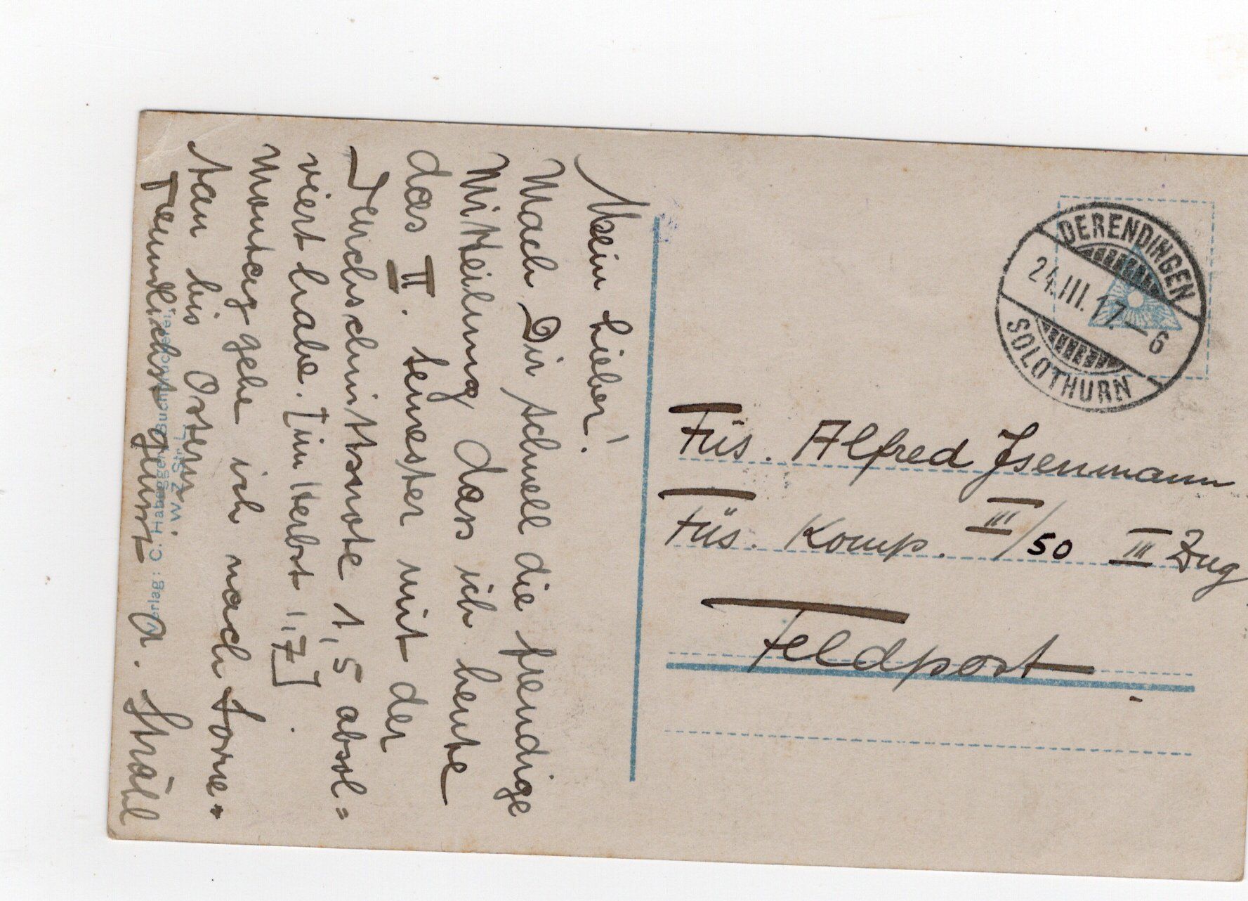 Cartes postales: Derendingen Foto AK 1917 – D'occasion à Rapperswil SG par INTELVI 1